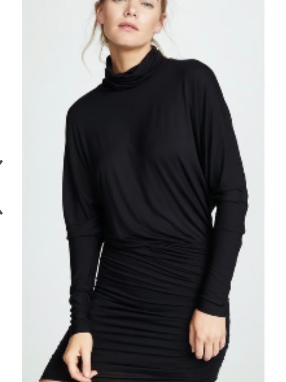 Veronica Beard Jeans Manda Dress M Black Turtleneck - Picture 3 of 9